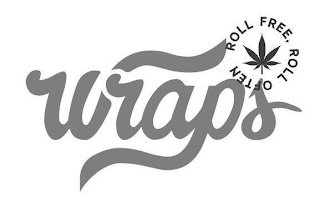 WRAPS ROLL FREE, ROLL OFTEN logo