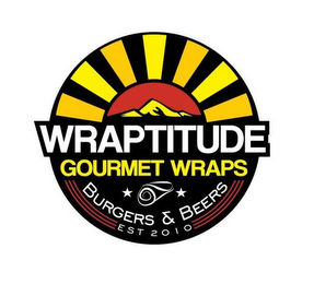 WRAPTITUDE GOURMET WRAPS BURGERS & BEERS EST 2010 logo