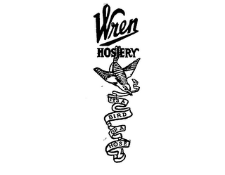 WREN HOSIERY IT'S A BIRD OF A HOSE logo