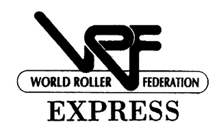 WRF WORLD ROLLER FEDERATION EXPRESS logo