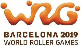 WRG BARCELONA 2019 WORLD ROLLER GAMES logo