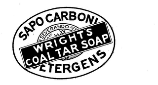 WRIGHT'S COAL TAR SOAP SAPO CARBONI DETERGENS logo