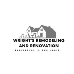 WRIGHT'S REMODELING AND RENOVATION EXCELLENCE IS OUR HABIT logo