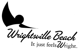 WRIGHTSVILLE BEACH IT JUST FEELS WRIGHT. logo