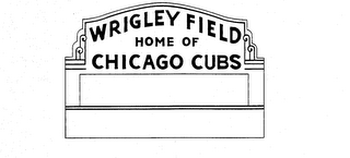 WRIGLEY FIELD HOME OF CHICAGO CUBS logo
