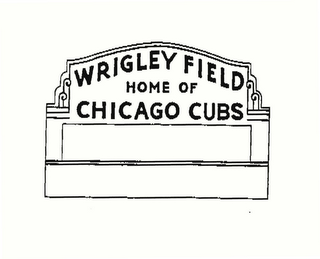 WRIGLEY FIELD HOME OF CHICAGO CUBS logo