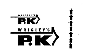 WRIGLEY'S P.K logo