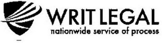 WRIT LEGAL NATIONWIDE SERVICE OF PROCESS logo