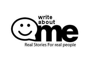 WRITE ABOUT ME REAL STORIES FOR REAL PEOPLE logo