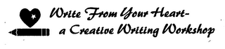 WRITE FROM YOUR HEART A CREATIVE WRITING WORKSHOP logo