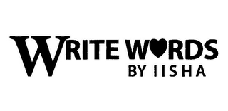 WRITE WORDS BY IISHA logo