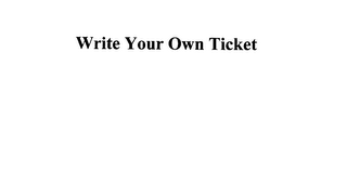 WRITE YOUR OWN TICKET logo