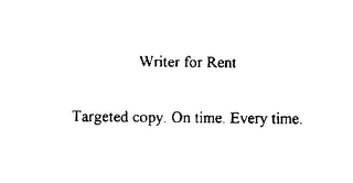 WRITER FOR RENT logo
