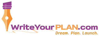 WRITEYOURPLAN.COM DREAM. PLAN. LAUNCH. logo