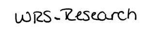 WRS-RESEARCH logo