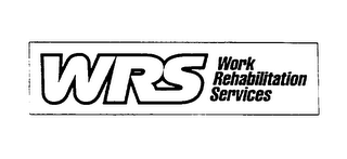 WRS WORK REHABILITATION SERVICES logo