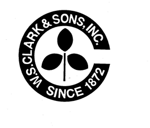 W.S. CLARK & SONS, INC. SINCE 1872 logo
