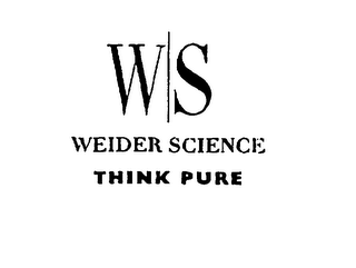 WS WEIDER SCIENCE THINK PURE logo