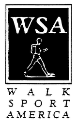 WSA WALK SPORT AMERICA logo