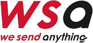 WSA WE SEND ANYTHING logo