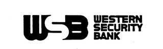 WSB WESTERN SECURITY BANK logo