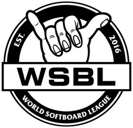 WSBL EST. 2016 WORLD SOFTBOARD LEAGUE logo