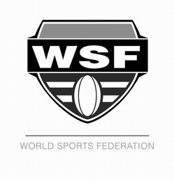 WSF WORLD SPORTS FEDERATION logo