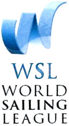 WSL WORLD SAILING LEAGUE logo
