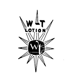 WT LOTION W-T logo