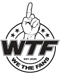 WTF EST. 2020 WE THE FANS logo