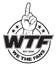 WTF EST. 2020 WE THE FANS logo