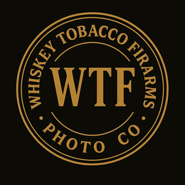 WTF • WHISKEY TOBACCO FIRARMS • PHOTO CO. logo
