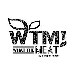 WTM! WHAT THE MEAT BY SURAPON FOODS logo