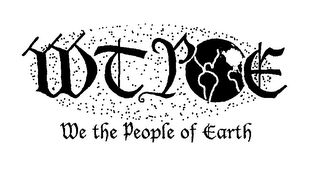 WTPOE WE THE PEOPLE OF EARTH logo