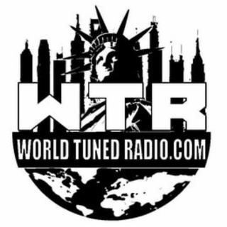 WTR WORLD TUNED RADIO.COM logo