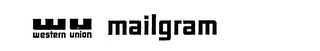 WU WESTERN UNION MAILGRAM logo