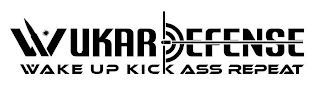 WUKAR DEFENSE WAKE UP KICK ASS REPEAT logo