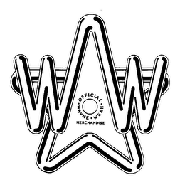 WW OFFICIAL WAYNE WEAR MERCHANDISE logo