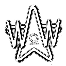 WW OFFICIAL WAYNE WEAR MERCHANDISE logo