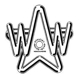 WW OFFICIAL WAYNE WEAR MERCHANDISE logo