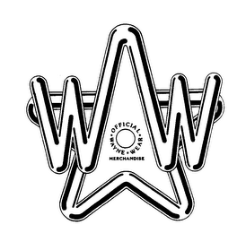 WW OFFICIAL WAYNE WEAR MERCHANDISE logo
