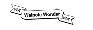 WW WALPOLE WONDER WW logo
