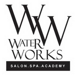 WW WATER WORKS SALON. SPA. ACADEMY logo