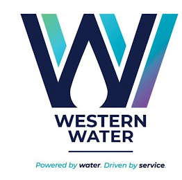 WW WESTERN WATER POWERED BY WATER. DRIVEN BY SERVICE. logo