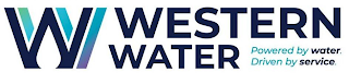 WW WESTERN WATER POWERED BY WATER. DRIVEN BY SERVICE. logo