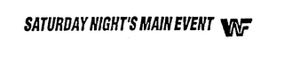 WWF SATURDAY NIGHT'S MAIN EVENT logo