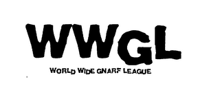 WWGL WORLD WIDE GNARF LEAGUE AND DESIGN logo