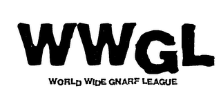WWGL WORLD WIDE GNARF LEAGUE AND DESIGN logo