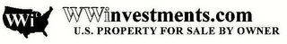 WWI WWINVESTMENTS.COM U.S. PROPERTY FOR SALE BY OWNER logo