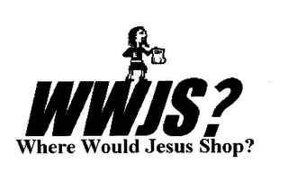 WWJS? WHERE WOULD JESUS SHOP? logo